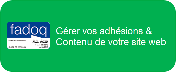Gérer vos adhésions et contenu de votre site web
